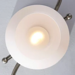 Lindby taklampe Svean, 3-flg., hvit, glass, lengde 60 cm Outlet