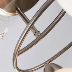 Lindby taklampe Svean, 4-lys, hvit, glass, lengde 42,5 cm| Design- Og Hotellbelysning|Taklamper