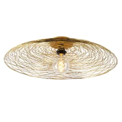 Lindby taklampe Thorian, Ø 60 cm, gullfarget, jern Hot