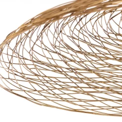 Lindby taklampe Thorian, Ø 60 cm, gullfarget, jern Hot