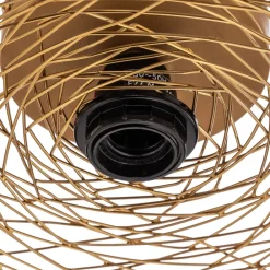 Lindby taklampe Thorian, Ø 60 cm, gullfarget, jern Hot