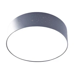 Lindby taklampe Umma, grå, stoff, Ø 50 cm, E27 Best