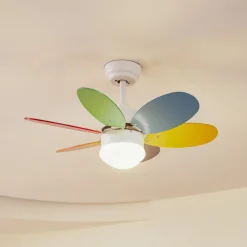 Lindby takvifte med lys Litur, stillegående, Ø 77 cm, E27| Takvifter|Takvifter Med Lys Og Fjernkontroll