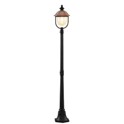 Lindby utelampe Clint, 177 cm, metall, saltvannsresistent, E27| Lyktestolper