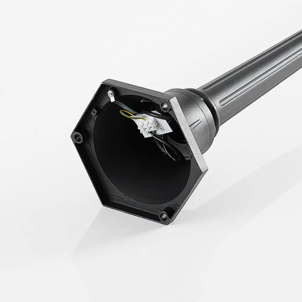 Lindby utelampe Clint, 177 cm, metall, saltvannsresistent, E27| Lyktestolper