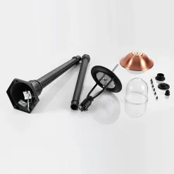 Lindby utelampe Clint, 177 cm, metall, saltvannsresistent, E27| Lyktestolper