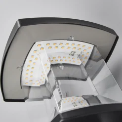 Lindby utendørs LED-vegglampe Askan, 24 cm, stål, IP44 Outlet