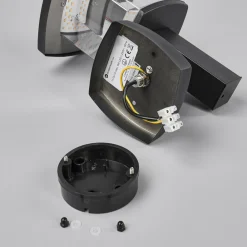 Lindby utendørs LED-vegglampe Askan, 24 cm, stål, IP44 Outlet