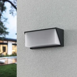 Lindby utendørs LED-vegglampe Malim, 25 cm, antrasitt, IP65| Kommersiell Utebelysning|Led-Utendørs