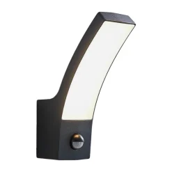 Lindby utendørs LED-vegglampe Ilvita, sensor, antrasitt, IP54| Vegglamper Med Sensor|Utebelysning Med Sensor
