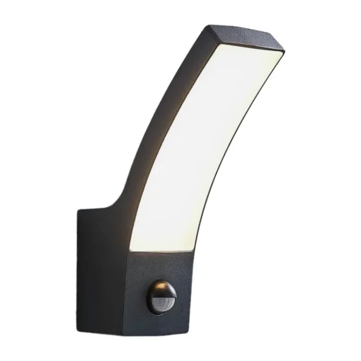 Lindby utendørs LED-vegglampe Ilvita, sensor, antrasitt, IP54| Vegglamper Med Sensor|Utebelysning Med Sensor