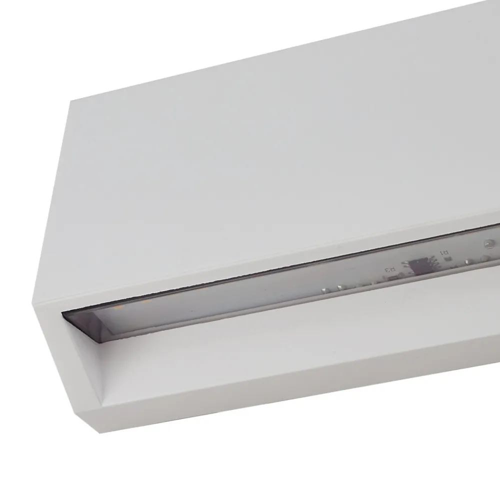 Lindby utendørs LED-vegglampe Appeso, lengde 22 cm, sett med 2 stk New