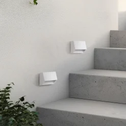 Lindby utendørs LED-vegglampe Appeso, bredde 10 cm, sett med 2 stk Best