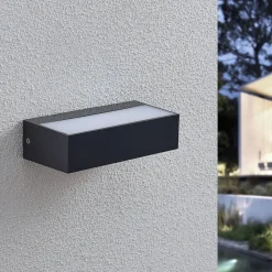 Lindby utendørs LED-vegglampe Nienke, 17 cm, saltvannsresistent, IP65 Online