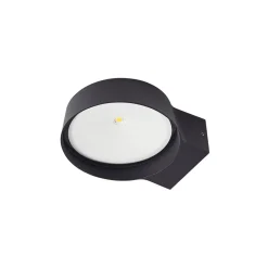 Lindby utendørs LED-vegglampe Jesiba, antrasitt, aluminium, Ø 16 cm Hot