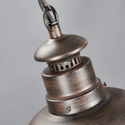 Lindby utendørs pendellampe Eddie, rust, metall, IP44, E27| Pendellamper Utendørs