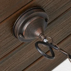 Lindby utendørs pendellampe Eddie, rust, metall, IP44, E27| Pendellamper Utendørs