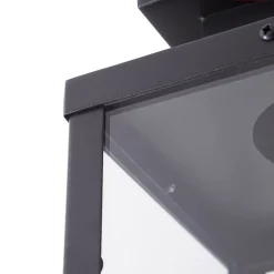 Lindby utendørs taklampe Mandus, svart, stål, 22 cm| Terrassebelysning|Taklamper Utendørs