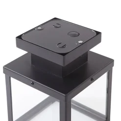 Lindby utendørs taklampe Mandus, svart, stål, 22 cm| Terrassebelysning|Taklamper Utendørs