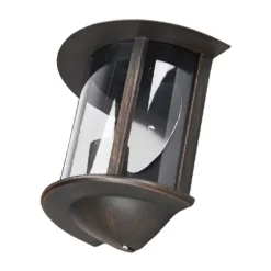 Lindby utendørs vegglampe Maelis, rustbrun, metall, 27 cm, E27 New