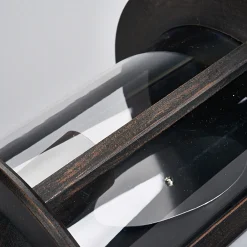 Lindby utendørs vegglampe Maelis, rustbrun, metall, 27 cm, E27 New