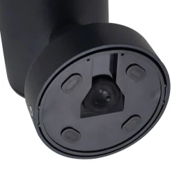 Lindby utendørs vegglampe Heulo, Ø 10,5 cm, røykgrå, sensor| Vegglamper Med Sensor|Utebelysning Med Sensor