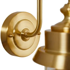 Lindby utendørs vegglampe Adalie, messingfarget, stål| Terrassebelysning