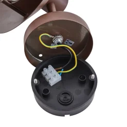 Lindby utendørs vegglampe Meliora, rustbrun, jern, IP44, E27| Vegglamper Utendørs