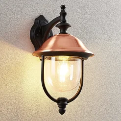 Lindby utendørs vegglampe Clint, pendel, saltvannsresistent, E27| Terrassebelysning|Vegglamper Utendørs