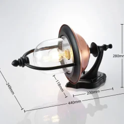 Lindby utendørs vegglampe Clint, pendel, saltvannsresistent, E27| Terrassebelysning|Vegglamper Utendørs