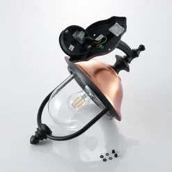 Lindby utendørs vegglampe Clint, pendel, saltvannsresistent, E27| Terrassebelysning|Vegglamper Utendørs