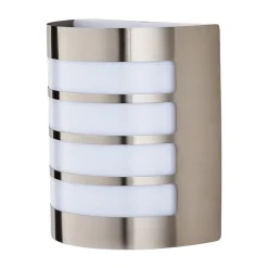 Lindby utendørs vegglampe Noyan, 20 cm, stål, IP44, E27 Best