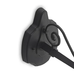 Lindby utendørs vegglampe Elinda, høyde 29 cm, antrasitt, glass Clearance