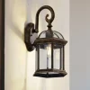 Lindby utendørs vegglampe Adelisa, gull antikk, aluminium, høyde 39 cm| Vegglamper Utendørs
