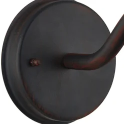 Lindby utendørs vegglampe Filip, rustbrun, 30 cm, E27, IP44 Best