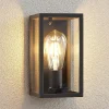 Lindby utendørs vegglampe Filimon, antrasitt, 22 cm, IP44, E27| Terrassebelysning