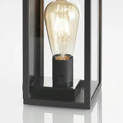 Lindby utendørs vegglampe Filimon, antrasitt, 22 cm, IP44, E27| Terrassebelysning