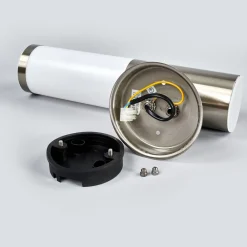 Lindby utendørs vegglampe Kristof, stål, 33 cm høy, E27 Hot