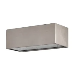 Lindby utendørs vegglampe Leonora, 20 cm, kantet, stål| Vegglamper Utendørs