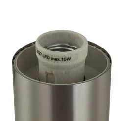 Lindby utendørs vegglampe Statius, grå, stål, sensor| Vegglamper Med Sensor|Utebelysning Med Sensor