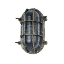 Lindby utendørs vegglampe Daaje, gullfarget, 16 cm, aluminium Discount