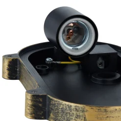 Lindby utendørs vegglampe Daaje, gullfarget, 16 cm, aluminium Discount