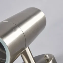 Lindby utendørs vegglampe Hakan, opp/ned, stål, IP44, GU10 Sale