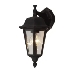 Lindby utendørs vegglampe Lamina, fatning, lykt, E27 Best