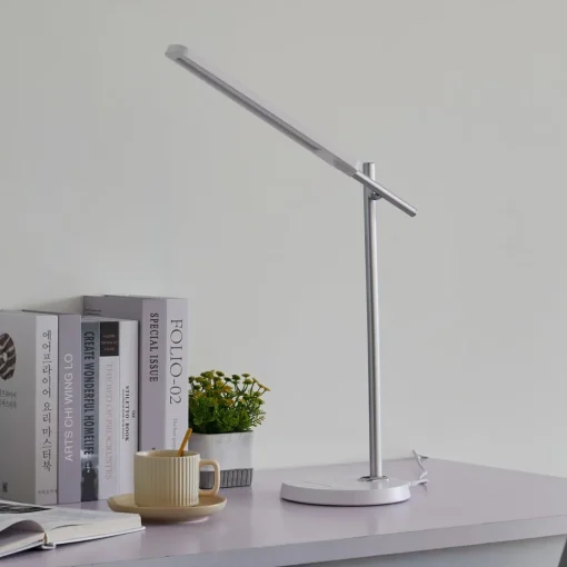 Lindby Valtorin LED-skrivebordslampe, hvit| Kontorbelysning|Bordlamper