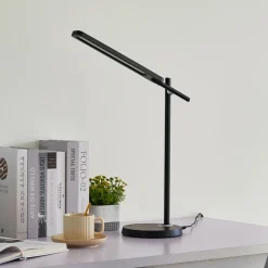Lindby Valtorin LED-skrivebordslampe, svart Best