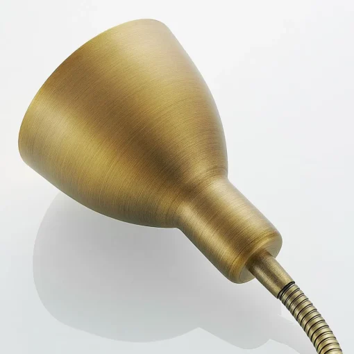 Lindby vegglampe Amrei, antikk messing, 42 cm, støpsel, dimbar| Vegglamper