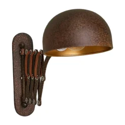 Lindby vegglampe Curtis, rustfarget, justerbar, 57 cm, E14 Online