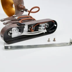 Lindby vegglampe Curtis, rustfarget, justerbar, 57 cm, E14 Online