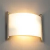 Lindby vegglampe Filippa, 31 cm, nikkel, glass, E27 Outlet